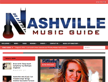 Tablet Screenshot of nashvillemusicguide.com
